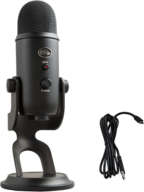 Logitech Creators Blue Yeti USB Microphone for PC, Mac, Gaming