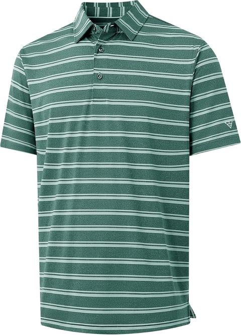 M MAELREG Golf Shirts for Men Print Performance Moisture Wicking Dry
