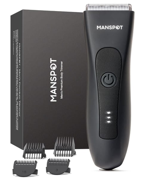 MANSPOT Manscape Groin & Body Hair Trimmer for Men, Electric Pubic