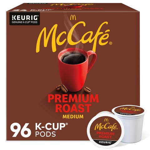 McCafe Premium Roast Coffee, Keurig Single Serve K-Cup Pods, Medium