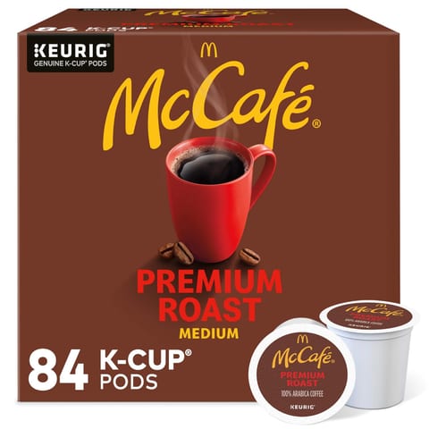 McCafe Premium Roast Coffee, Single Serve Keurig K-Cup Pods, Medium