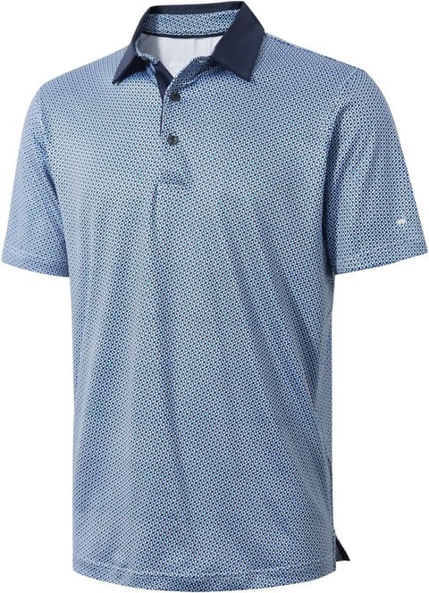 Mens Golf Shirts Short Sleeve Moisture Wicking Dry Fit Print