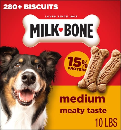 Milk-Bone Original Medium Dog Biscuits, 10 lb Box | 280+ treats