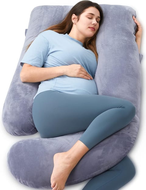 Momcozy Pregnancy Pillows for Sleeping, U Shaped Full Body Maternity