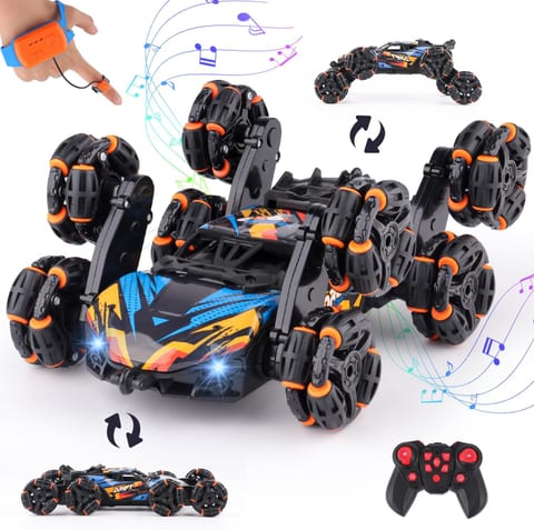 NEXBOX Cool 8 Wheels Hand Controlled rc Stunt Car Toys, Gesture