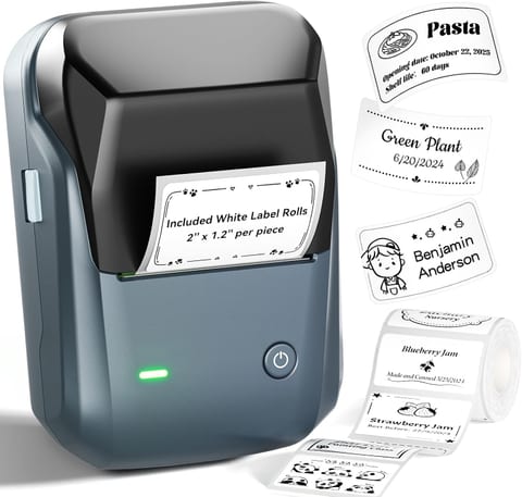 NIIMBOT B1 Label Maker, 2Inch Bluetooth Label Printer for Home, Blue