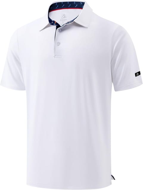 Obla Mens Golf Shirt Short Sleeve Dry Fit Moisture Wicking