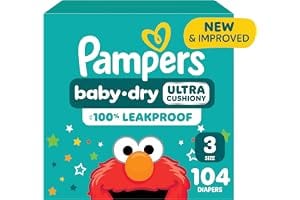 Pampers Diapers - Baby Dry - Size 3, 104 Count, Absorbent Disposable