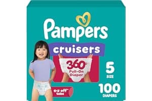 Pampers Diapers - Cruisers 360° - Size 5, 100 Count, up to 100%