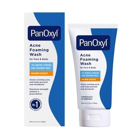 PanOxyl 10% Benzoyl Peroxide Acne Foaming Wash, Maximum Strength