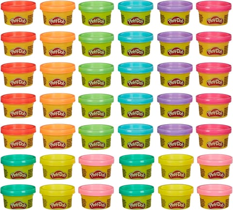 Play Doh Bulk Handout 42-Pack of 1-Ounce Modeling Compound Cans, Back
