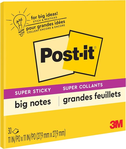 Post It Super Sticky Notes 12 Pack