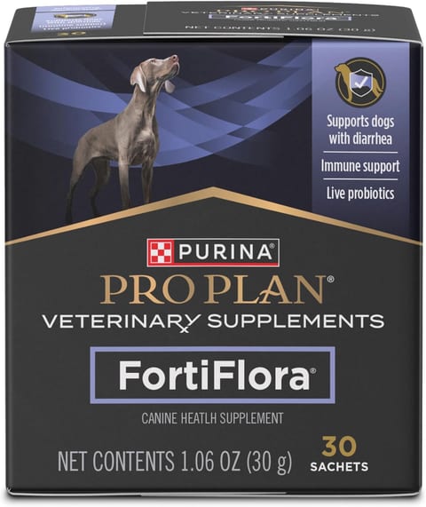 Purina Pro Plan Veterinary Supplements FortiFlora Probiotic Powder for Dogs