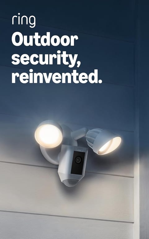 Ring Floodlight Cam Wired Plus, Outdoor home or business security
