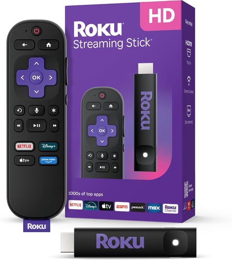Roku Streaming Stick HD — HD Streaming Device for TV with Roku Voice