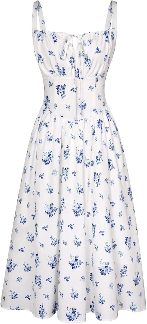 Scarlet Darkness Women's Floral Midi Dress Corset Sundresses 2026