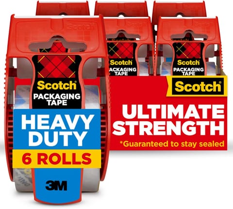 Scotch Heavy Duty Shipping Packaging Tape 6 Pack