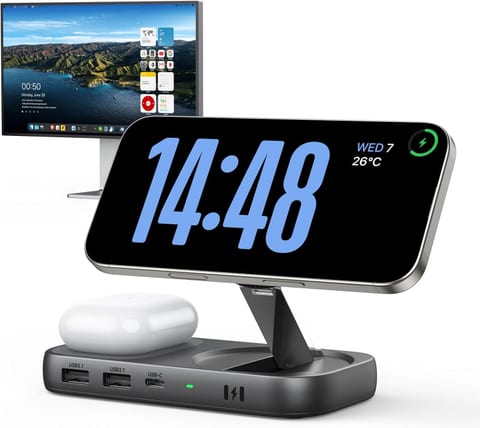 Selore USB C Hub with Wireless Charging for MacBook: 4K@60Hz HDMI