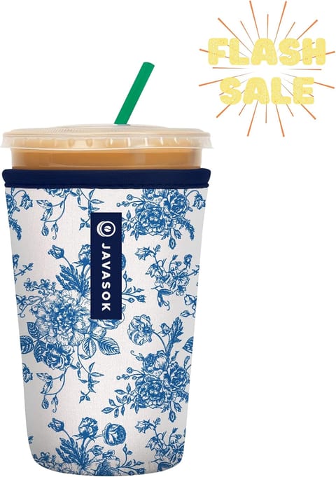Sok It JavaSok Iced Coffee & Cold Soda Insulated Neoprene Cup Sleeve