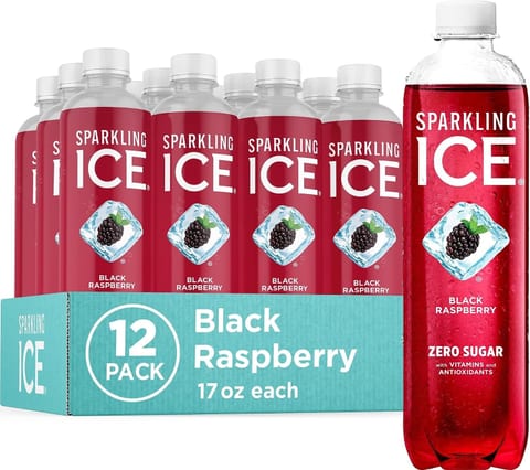 Sparkling Ice, Black Raspberry Sparkling Water, Zero Sugar Flavored