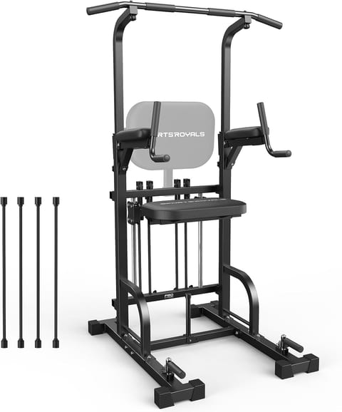 SPORTSROYALS Free Standing Pull Up Bar, Power Tower for Home Gym