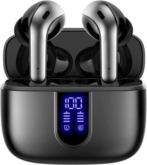 TAGRY Bluetooth Headphones True Wireless Earbuds 60H Playback LED