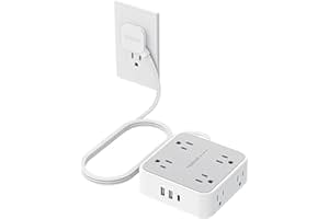 TESSAN Surge Protector Power Strip with 900J Surge Protection, 5 Ft