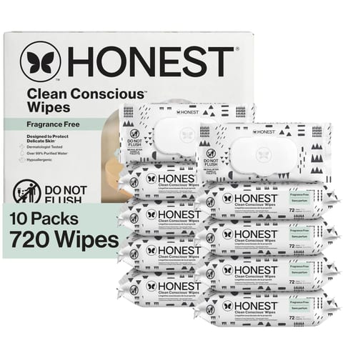 The Honest Company Baby Wipes for Sensitive Skin, Hypoallergenic
