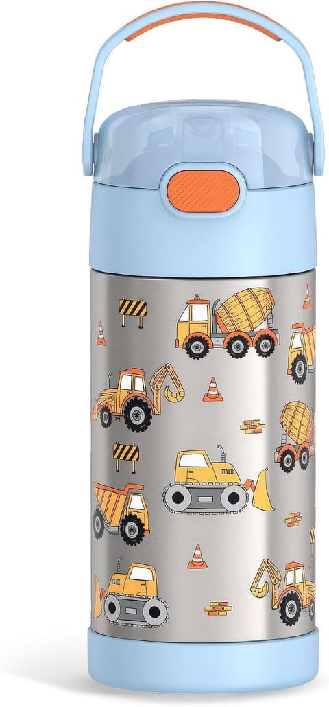 THERMOS FUNTAINER Water Bottle with Straw - 12 Ounce - Kids Stainless