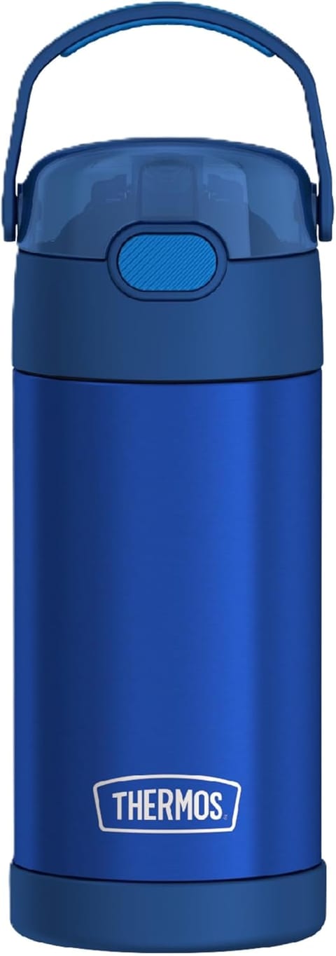 THERMOS FUNTAINER Water Bottle with Straw, 12oz, Blue