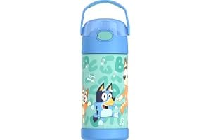 THERMOS FUNTAINER Water Bottle with Straw, 12oz, Bluey