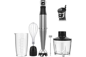 Turelar Immersion Blender Handheld Corded, 1100W 5 in 1 Hand Blender