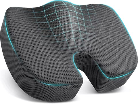 TushGuard Seat Cushion - Memory Foam Sitting Pillow for Office Chair