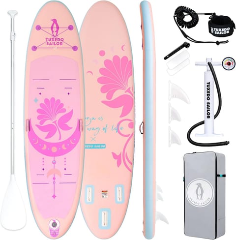 Tuxedo Sailor Inflatable Paddle Board with Accessories