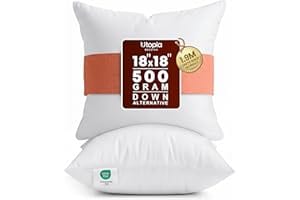 Utopia Bedding 18x18 Pillow Inserts, Set of 2, White – Indoor