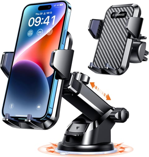 VANMASS【85+LBS Strongest Suction & Military-Grade Ultimate Car Phone