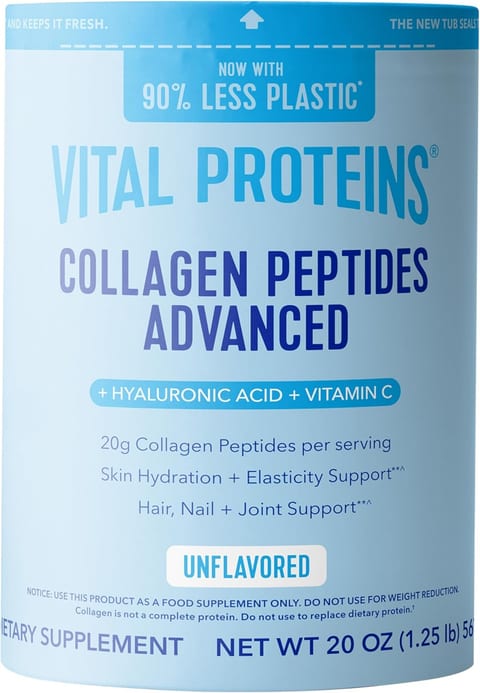 Vital Proteins Collagen Peptides Powder Advanced with Hyaluronic Acid