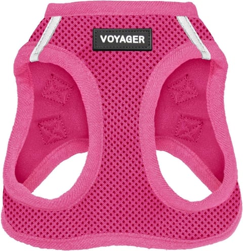Voyager Step-in Air Dog Vest Harness - Fuchsia, Small | 14.5-16" in
