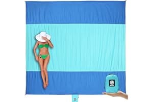 WEKAPO Beach Blanket Sandproof Waterproof, Extra Large Beach Mat