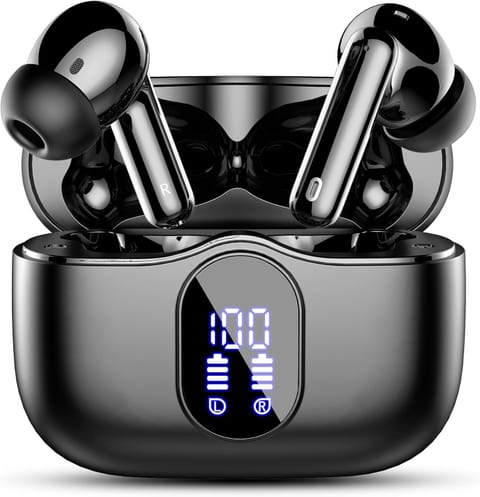 Wireless Earbuds, Bluetooth 5.4 Headphones Bass Stereo Bluetooth