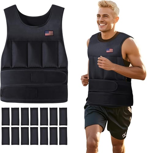 Wolliwa Adjustable Weighted Vest for Men Women,2-30 Lbs Adjustable