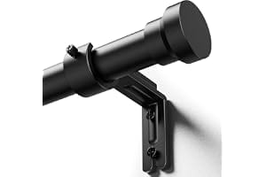 YaFex Curtain Rods 32-144 Inch, Heavy Duty 1 Inch Adjustable Curtain