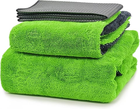 YeewayVeh 3-Pack Drying Towel Set, 1400 GSM Ultra Absorbent